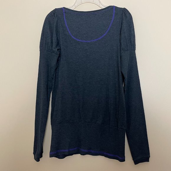 We the Free People Studded Henley Tunic Top Size Large Comfy - Picture 6 of 7